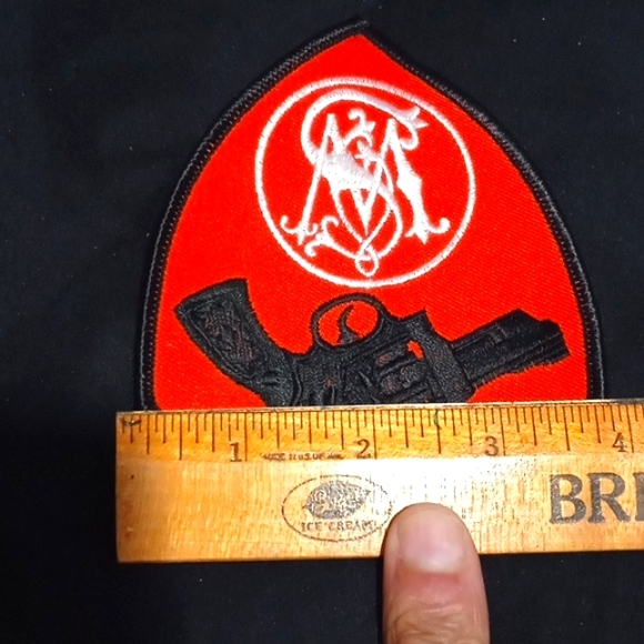 1Vintage Smith&Wesson Patch. .38 Special, Red, Black and White, 3 1/2 x 4 in. - Picture 2 of 5